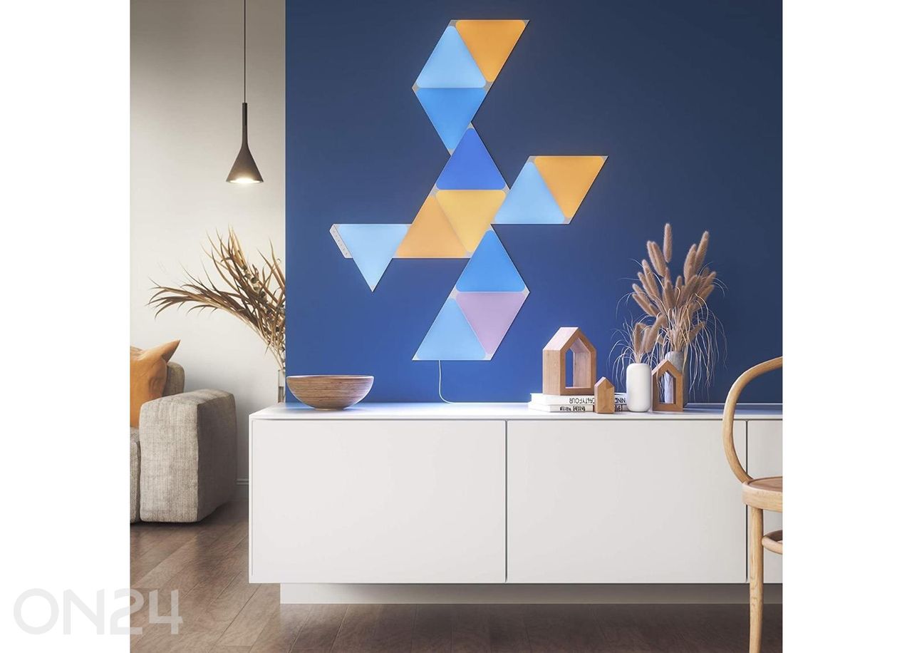 Nanoleaf Shapes Triangles stardikomplekt (9 paneeli) suurendatud