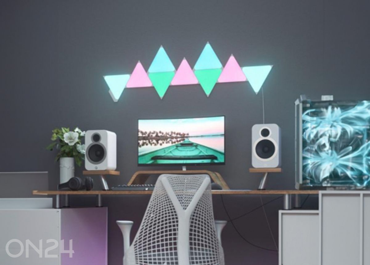 Nanoleaf Shapes Triangles stardikomplekt (9 paneeli) suurendatud