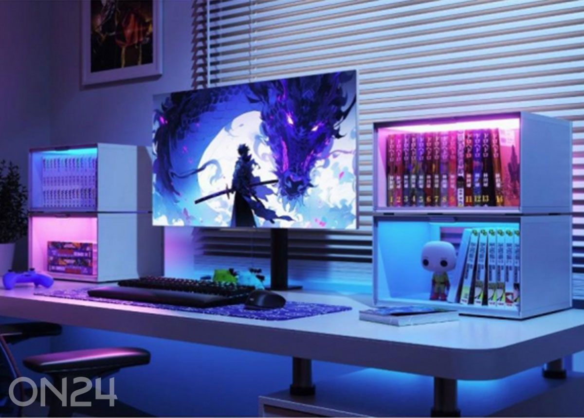 Nanoleaf x Fantaqi EXPO nutikas LED-ekraaniga vitriini stardikomplekt (4 tk komplektis) suurendatud