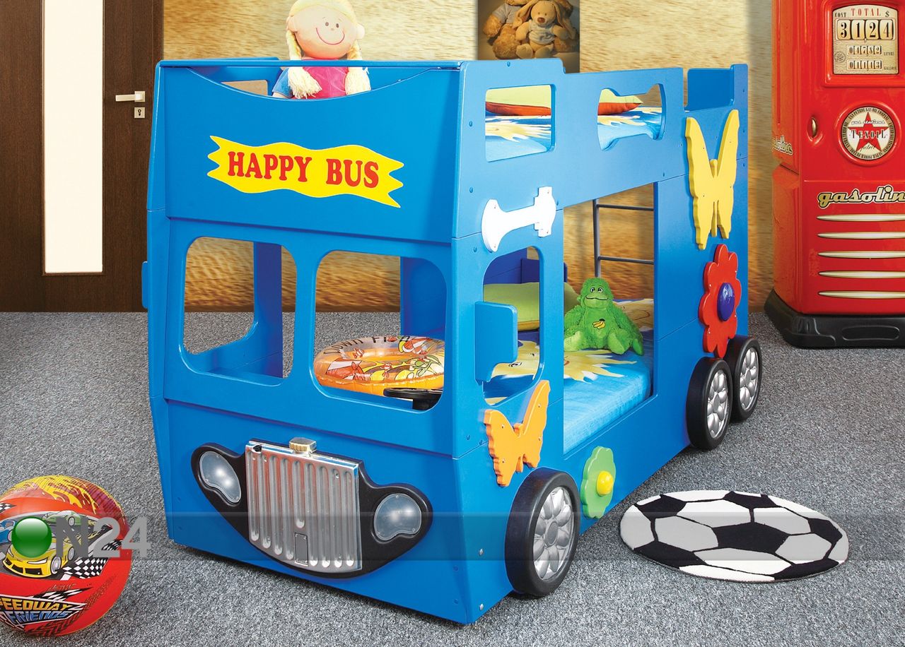 Narivoodi komplekt Happy Bus 90x190 cm suurendatud