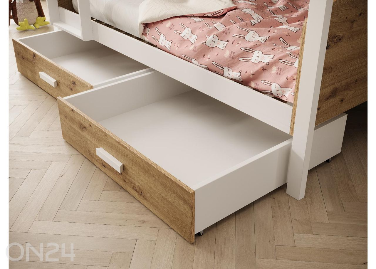 Narivoodi komplekt Jori madratsitega 90x200 cm suurendatud