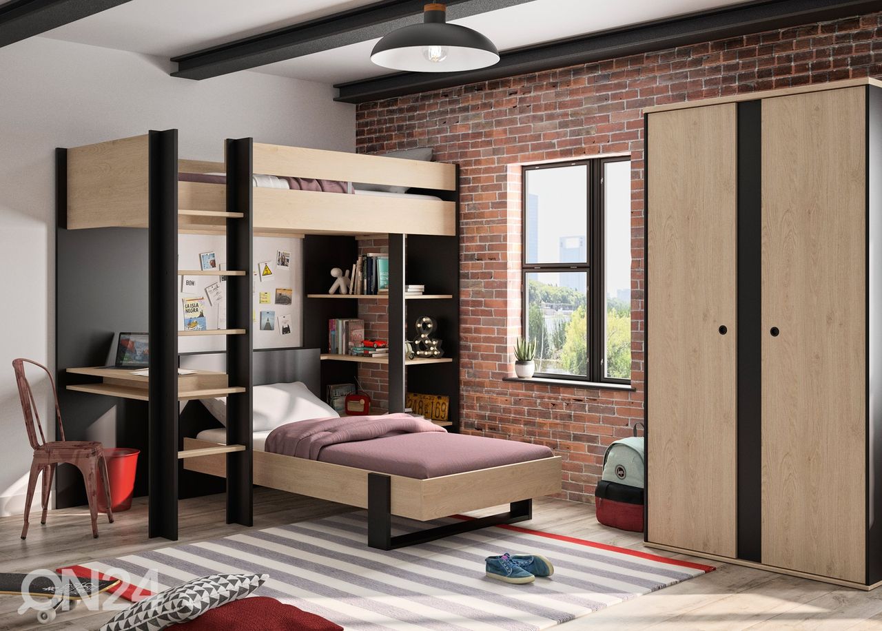Narivoodi lauaga Duplex 90x200 cm suurendatud