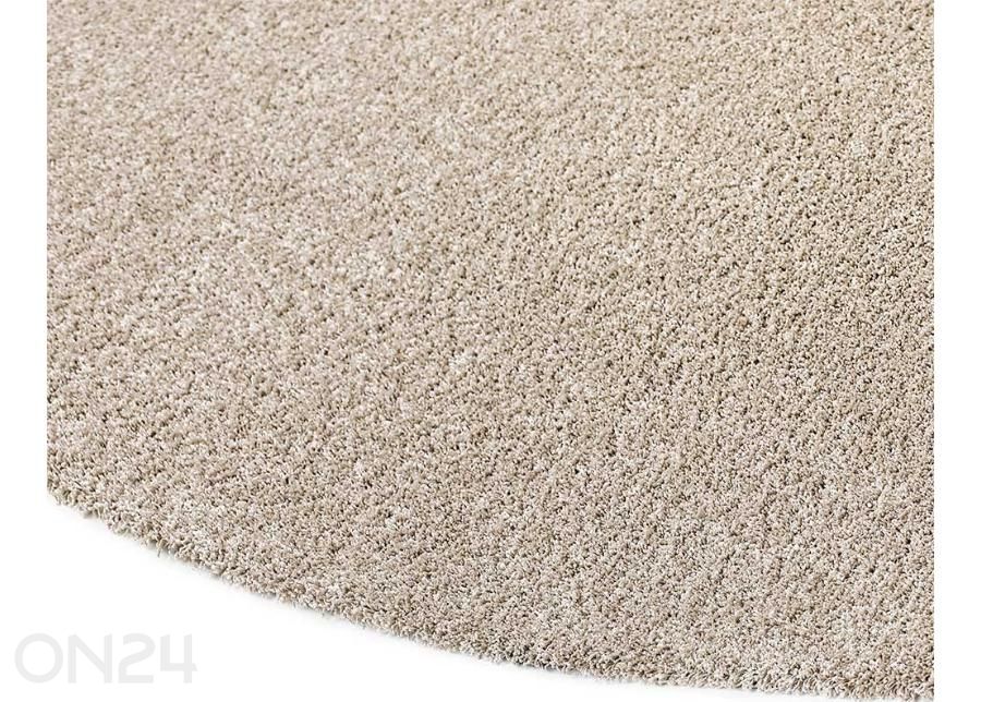 Narma kräsuline tuftingvaip Sweet™ cream ümar Ø 133 cm suurendatud