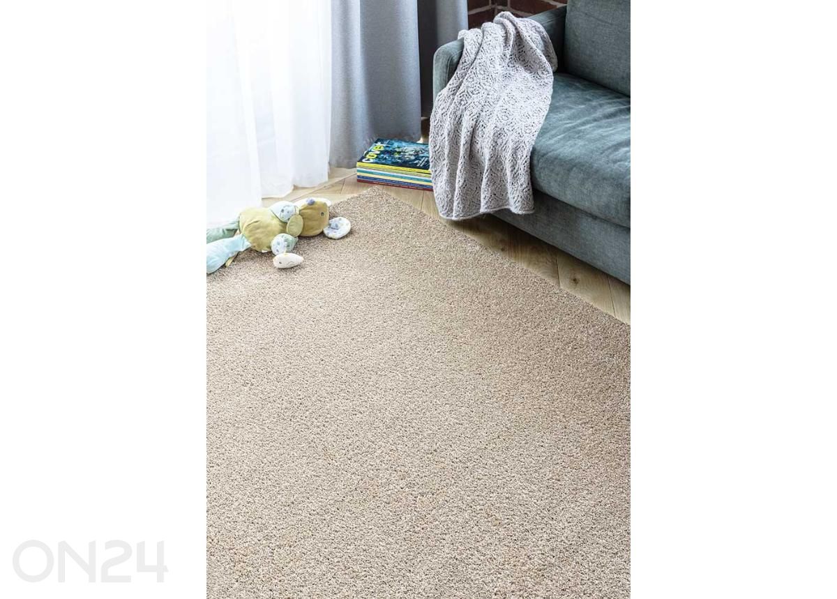 Narma kräsuline tuftingvaip Sweet™ cream ümar Ø 133 cm suurendatud
