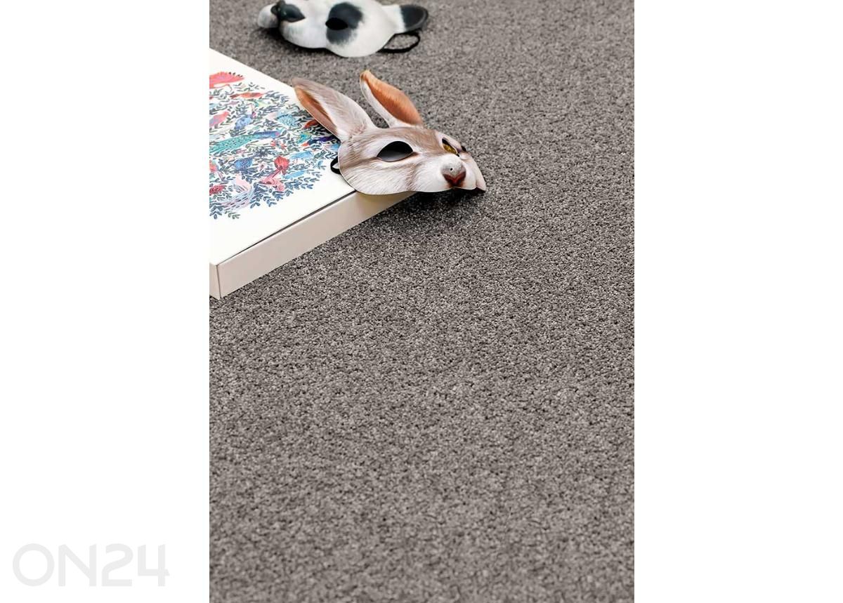 Narma kräsuline tuftingvaip Sweet™ greige ümar Ø 133 cm suurendatud