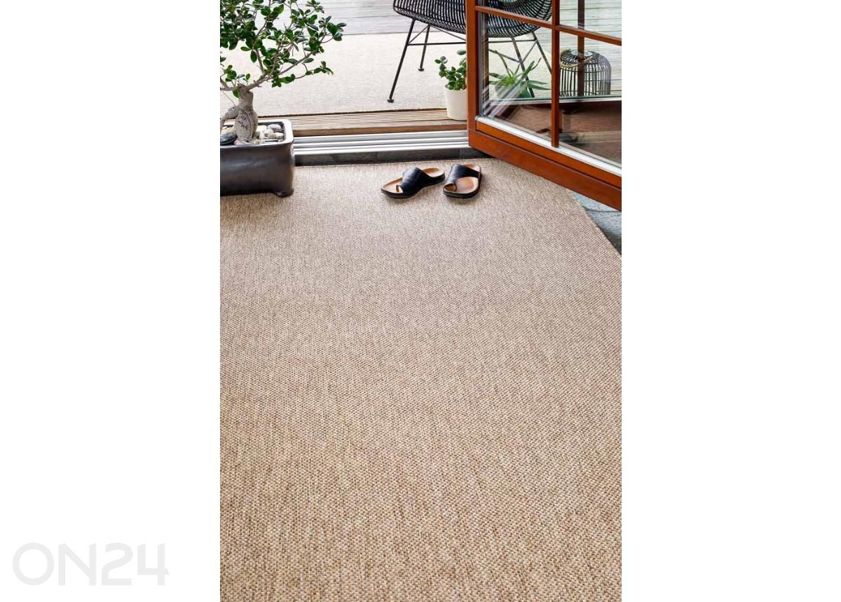 Narma madalsidusvaip Vagabond™ beige ümar Ø 160 cm suurendatud