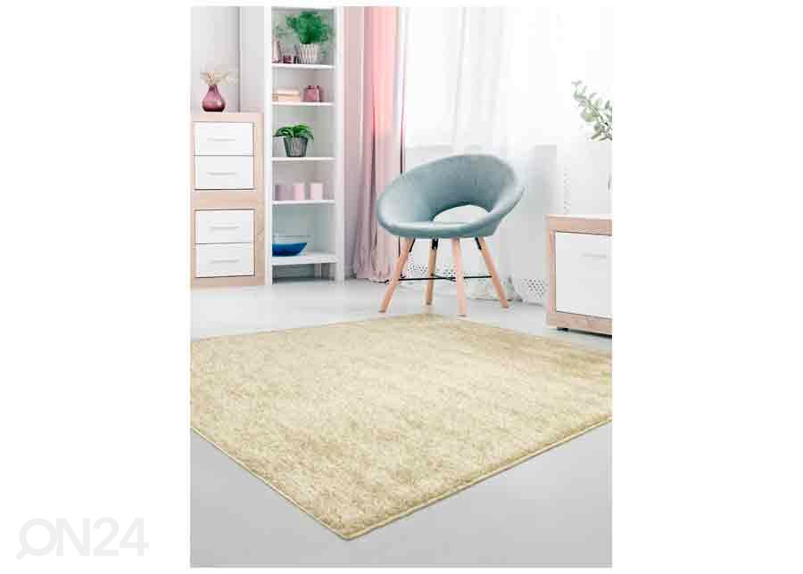 Narma pikakarvaline vaip Sky white 80x150 cm suurendatud