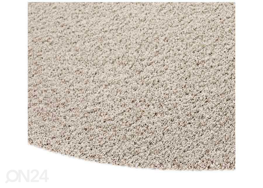 Narma pikakarvaline vaip Spice™ beige ümar Ø 133 cm suurendatud