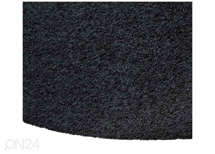 Narma pikakarvaline vaip Spice™ black ümar Ø 133 cm suurendatud