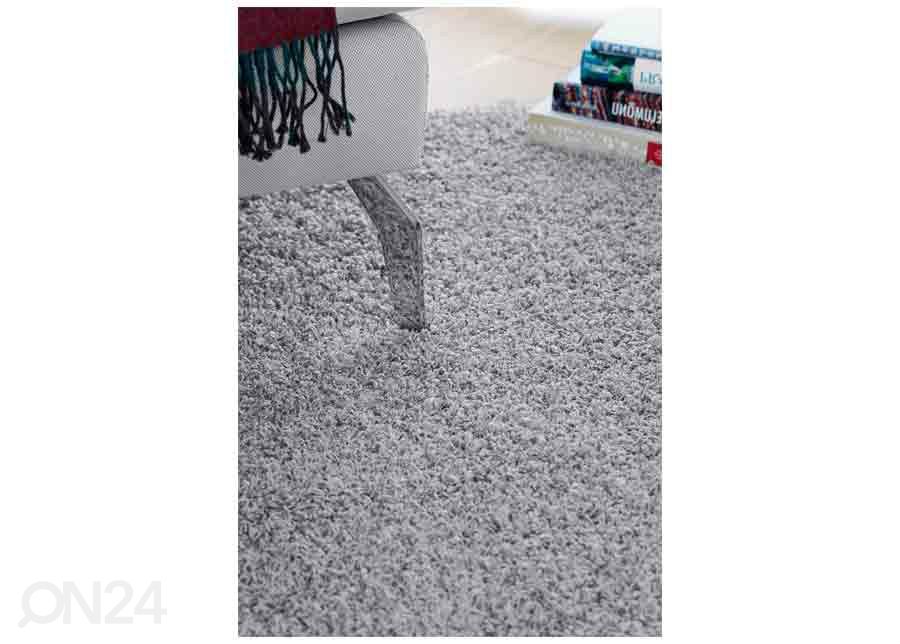 Narma pikakarvaline vaip Spice™ grey ümar Ø 133 cm suurendatud