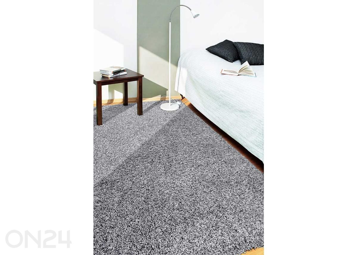 Narma pikakarvaline vaip Spice™ grey ümar Ø 133 cm suurendatud