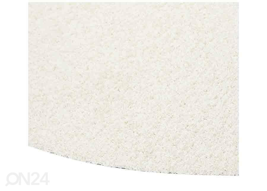 Narma pikakarvaline vaip Spice™ white ümar Ø 133 cm suurendatud