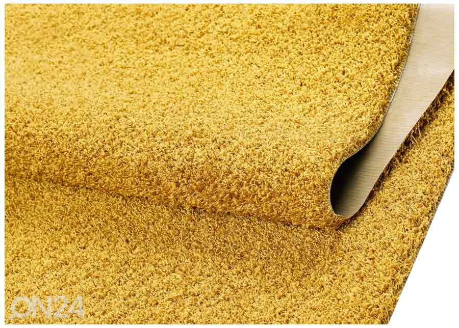 Narma pikakarvaline vaip Spice™ yellow ümar Ø 133 cm suurendatud