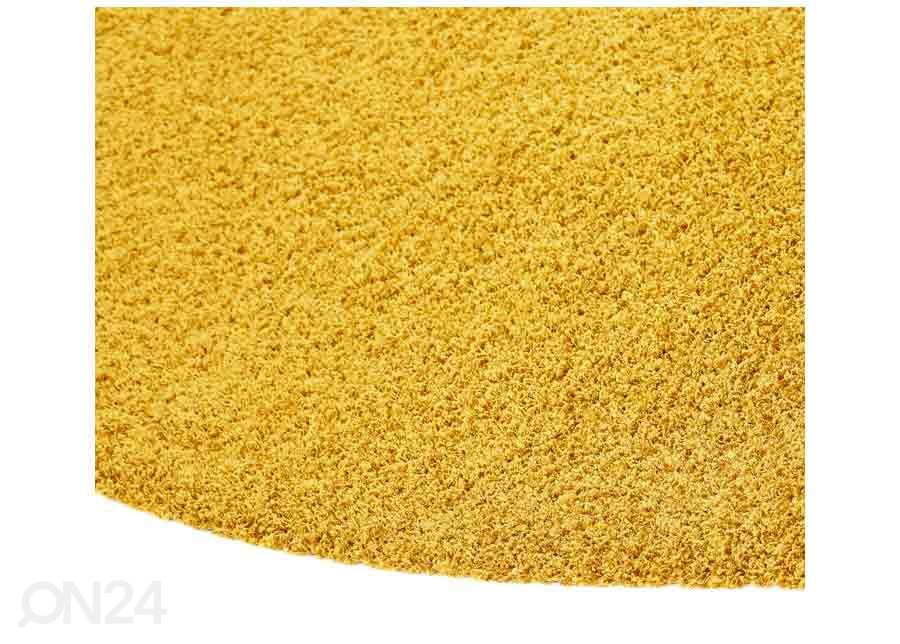 Narma pikakarvaline vaip Spice™ yellow ümar Ø 133 cm suurendatud