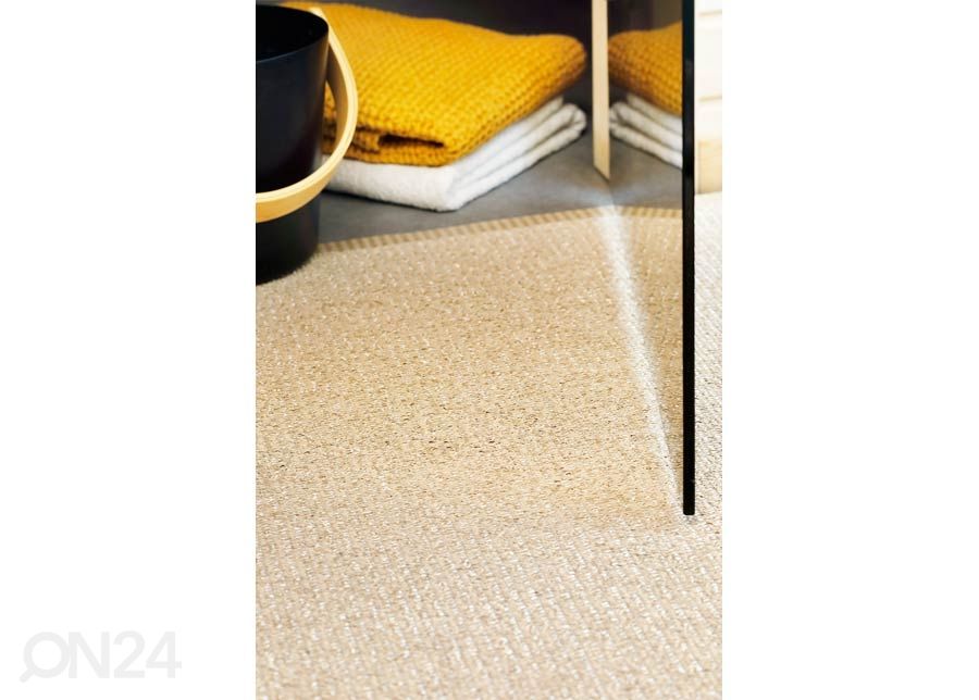 Narma plastikvaip Neve cream metallic 70x200 cm suurendatud