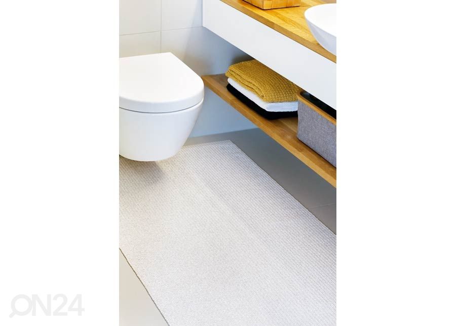 Narma plastikvaip Neve ivory metallic 70x250 cm suurendatud