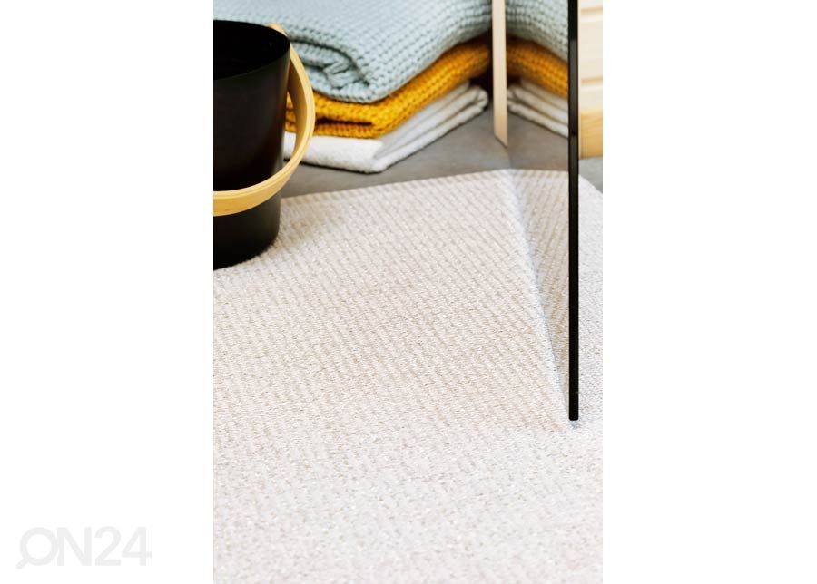 Narma plastikvaip Neve ivory metallic 70x350 cm suurendatud