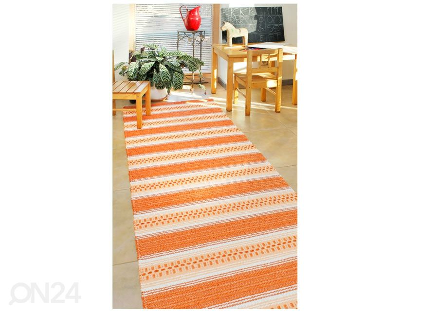Narma plastikvaip Runö orange 70x200 cm suurendatud