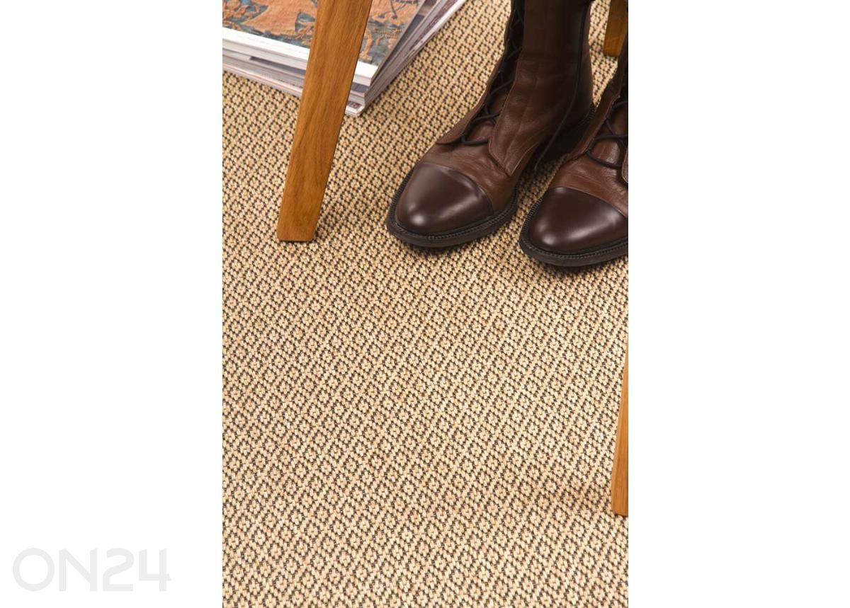 Narma silesidusvaip Bello™ beige ümar Ø 160 cm suurendatud