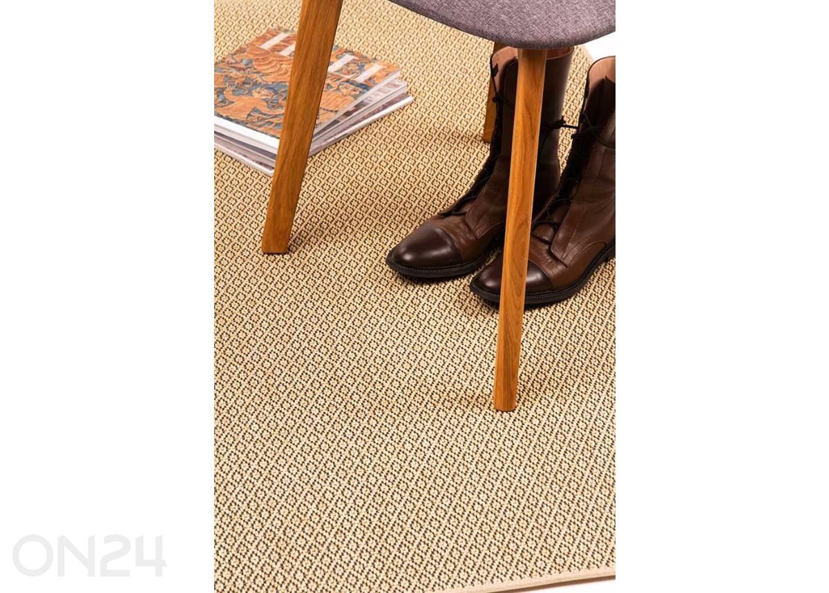 Narma silesidusvaip Bello™ beige ümar Ø 160 cm suurendatud
