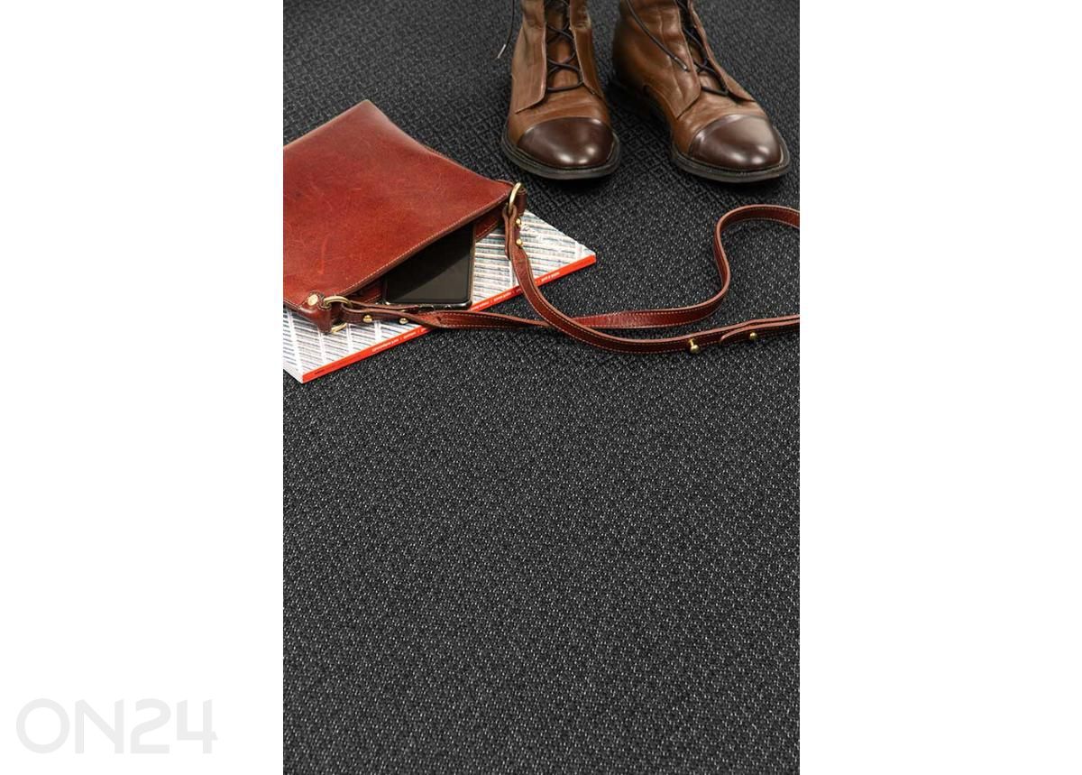 Narma silesidusvaip Bello™ black ümar Ø 160 cm suurendatud