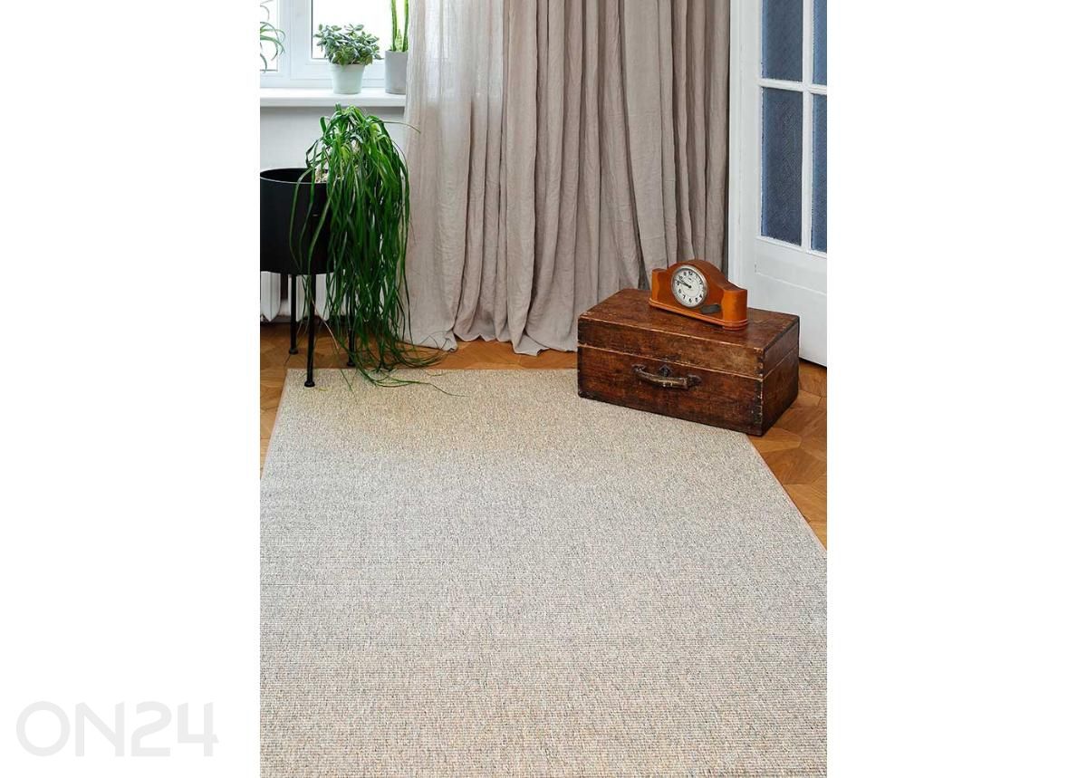 Narma silesidusvaip Credo™ sand ümar Ø 200 cm suurendatud