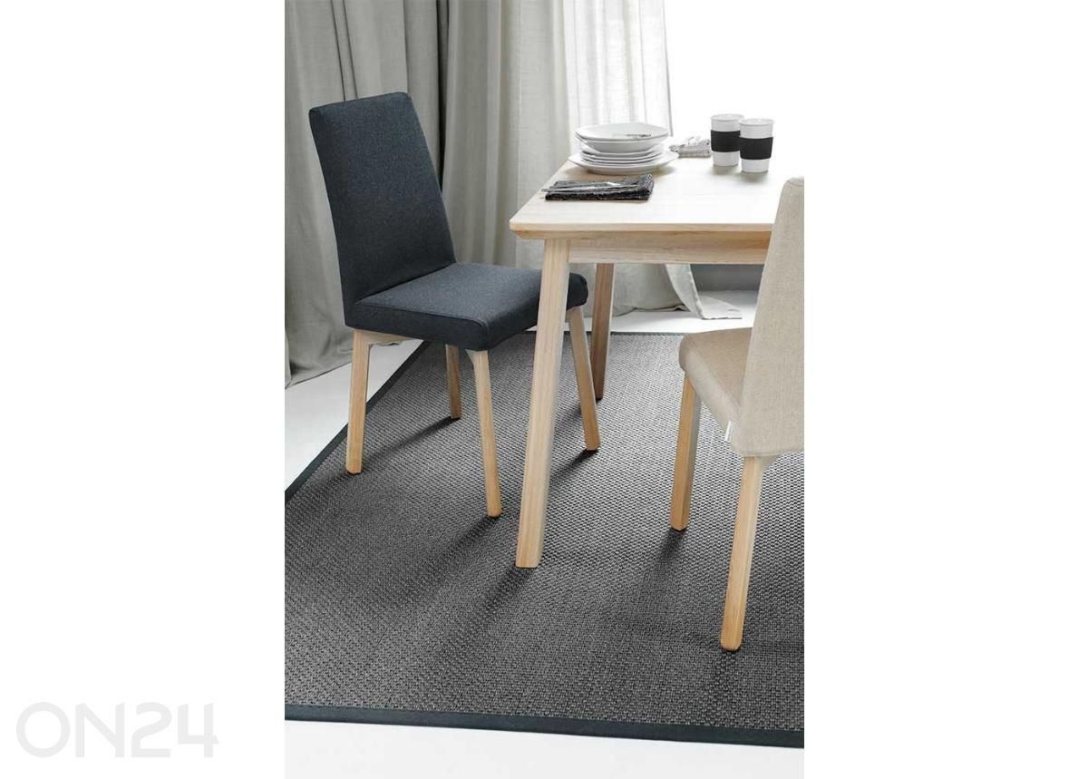 Narma sisalvaip Dragon™ anthracite ümar Ø 160 cm suurendatud
