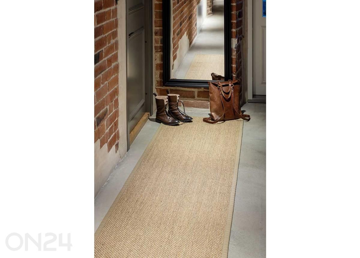 Narma sisalvaip Dragon™ beige ümar Ø 160 cm suurendatud