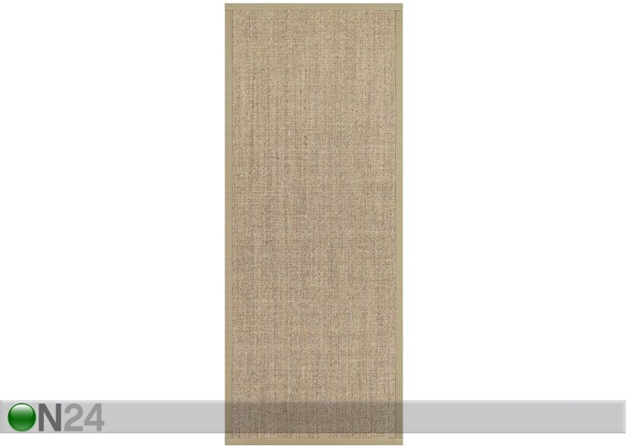 Narma sisalvaip Livos™ beige 80x400 cm suurendatud