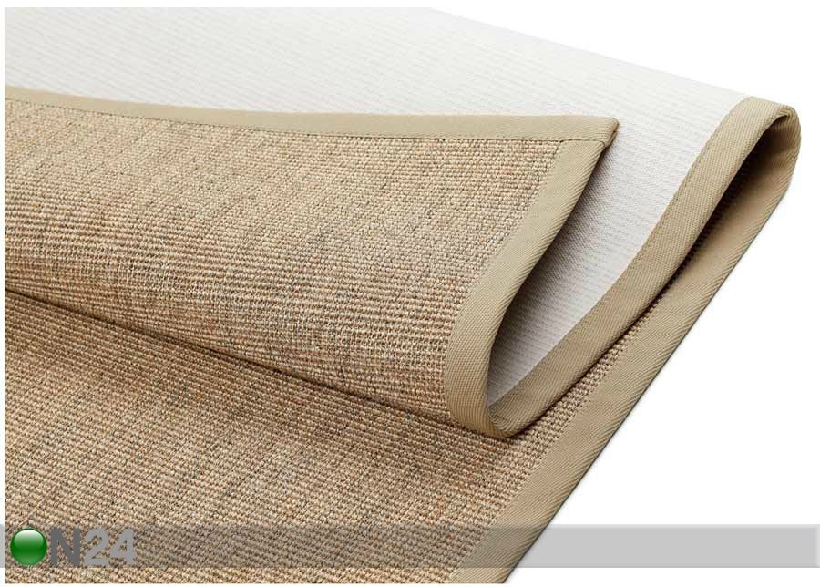 Narma sisalvaip Livos™ beige 80x400 cm suurendatud