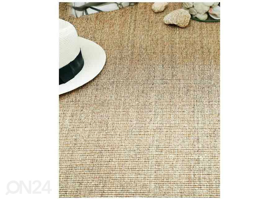 Narma sisalvaip Livos™ beige ümar Ø 160 cm suurendatud