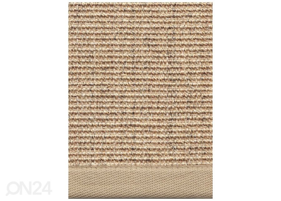 Narma sisalvaip Livos™ beige ümar Ø 160 cm suurendatud