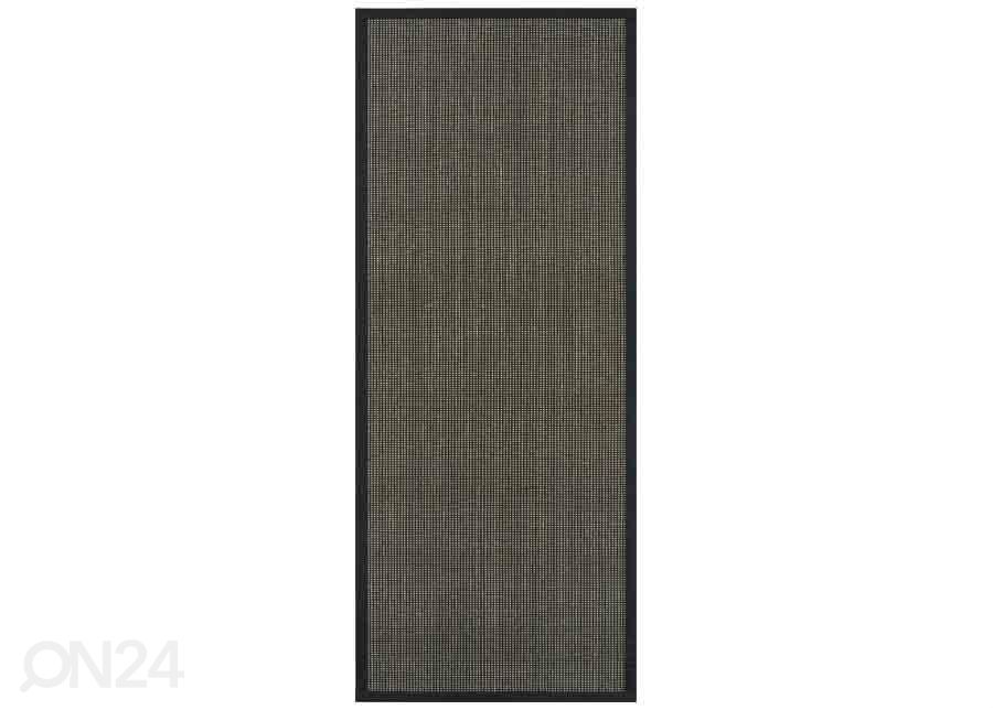 Narma sisalvaip Livos black/brown 80x160 cm suurendatud