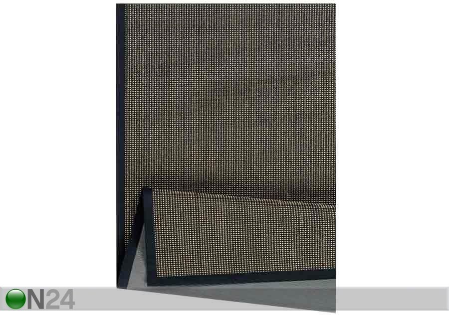 Narma sisalvaip Livos™ black-brown 80x160 cm suurendatud