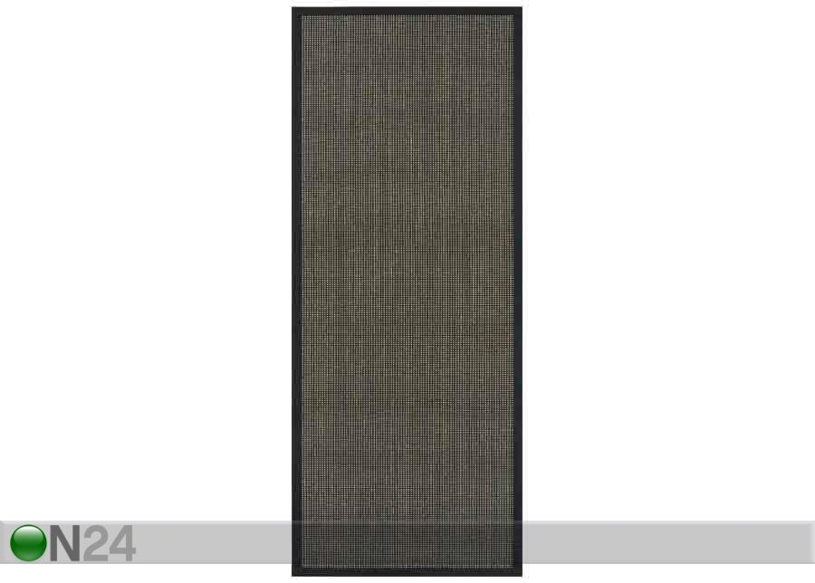 Narma sisalvaip Livos™ black-brown 80x160 cm suurendatud