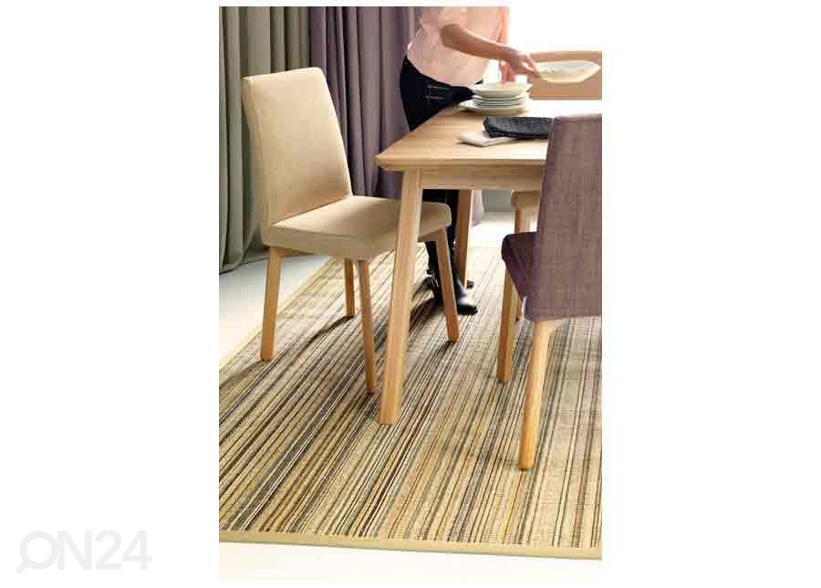 Narma sisalvaip Livos™ multi 80x160 cm suurendatud