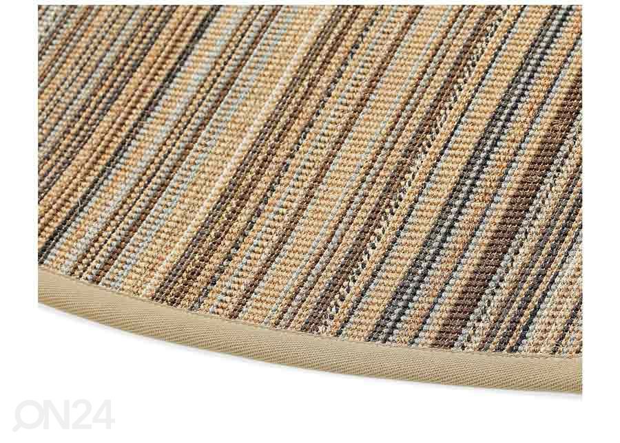 Narma sisalvaip Livos™ multi ümar Ø 160 cm suurendatud
