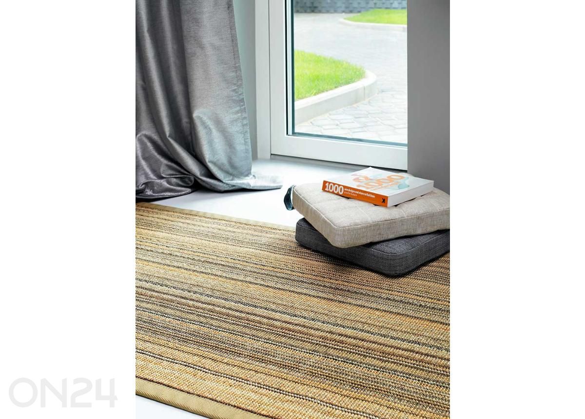 Narma sisalvaip Livos™ multi ümar Ø 160 cm suurendatud