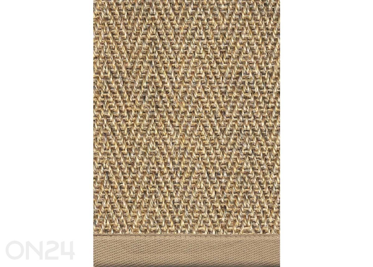 Narma sisalvaip Tuna™ beige ümar Ø 160 cm suurendatud