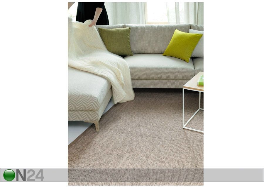 Narma sisalvaip Tuna linen 80x150 cm suurendatud