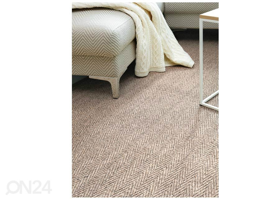 Narma sisalvaip Tuna™ linen 80x200 cm suurendatud