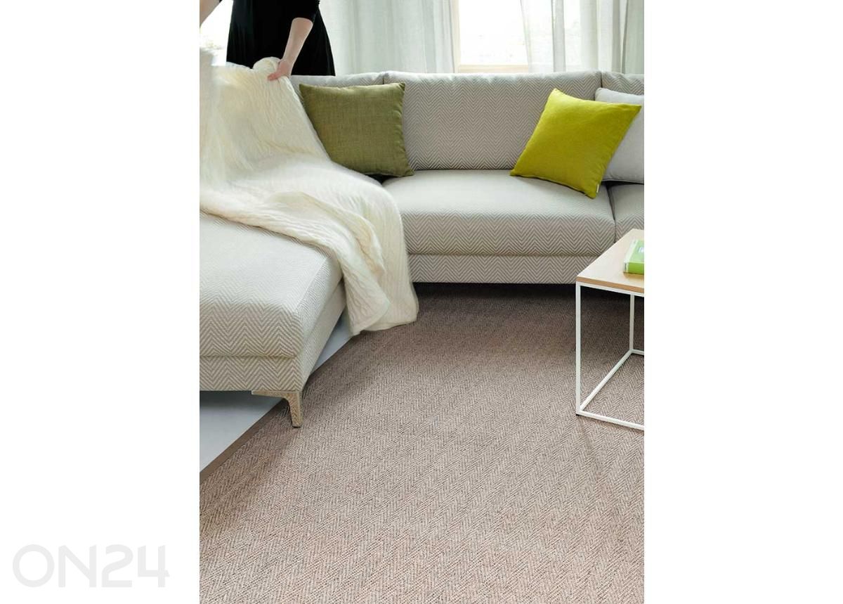 Narma sisalvaip Tuna™ linen ümar Ø 160 cm suurendatud
