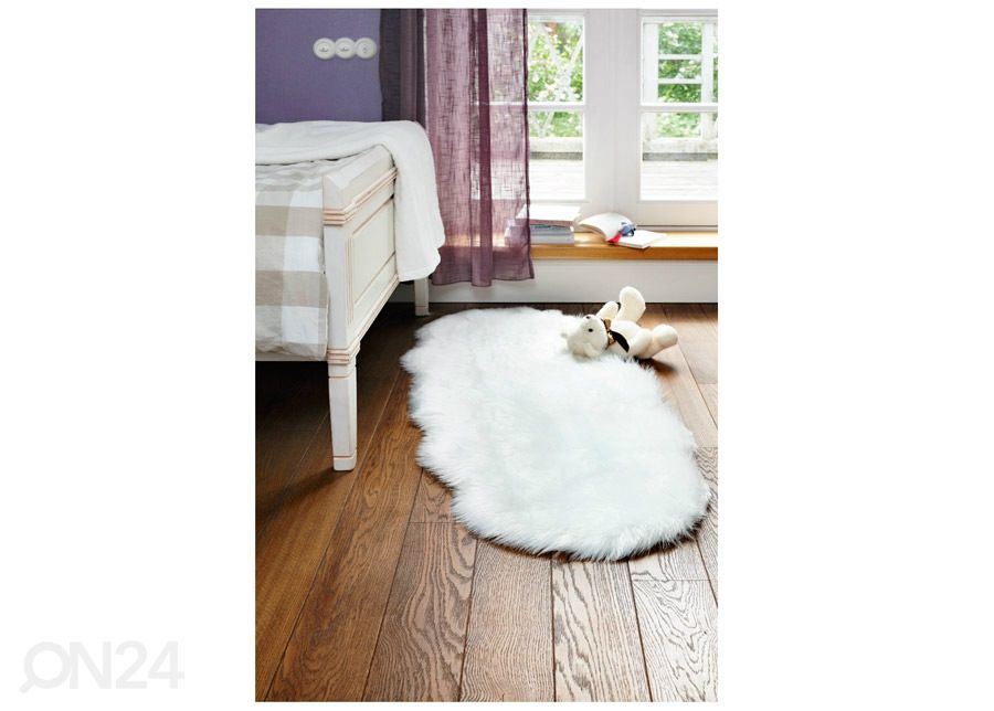 Narma Vegan Fur plüüsvaip Dolly ivory 60x160 cm suurendatud