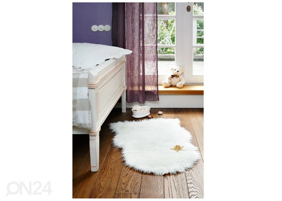 Narma Vegan Fur plüüsvaip Dolly ivory 60x90 cm suurendatud
