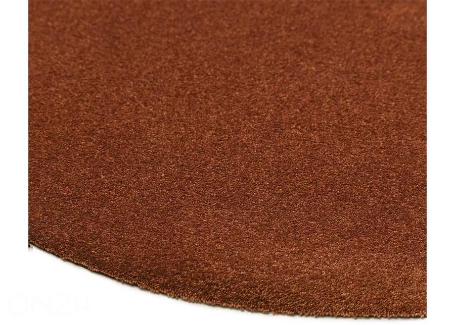Narma veluurvaip Eden™ caramel ümar Ø 133 cm suurendatud