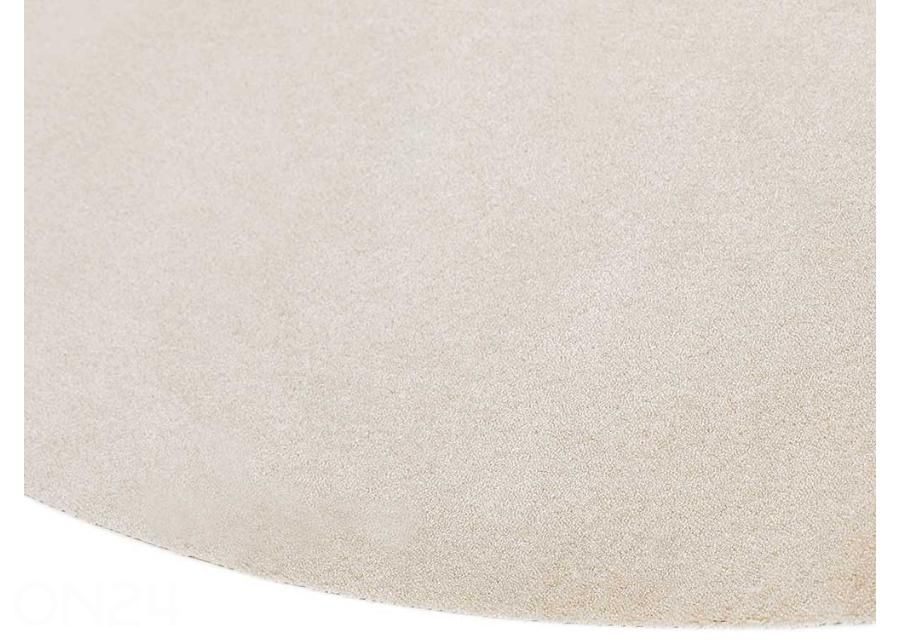 Narma veluurvaip Eden™ cream ümar Ø 133 cm suurendatud
