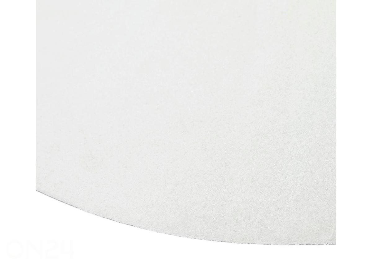 Narma veluurvaip Eden™ white ümar Ø 133 cm suurendatud