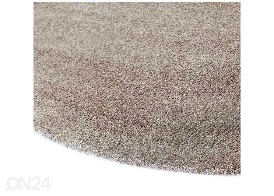 Narma veluurvaip Noble™ beige ümar Ø 133 cm suurendatud