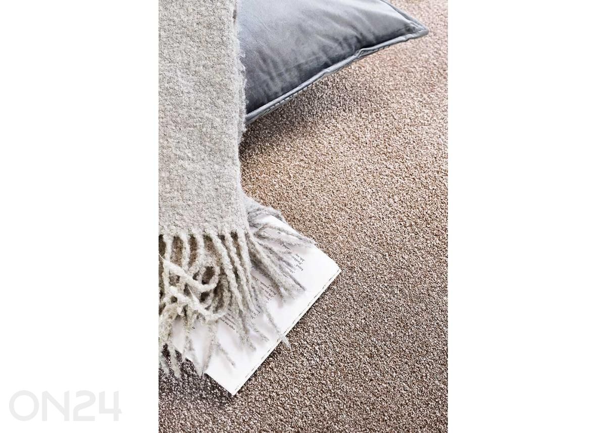 Narma veluurvaip Noble™ beige ümar Ø 133 cm suurendatud
