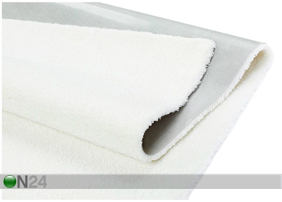 Narma veluurvaip Noble white 200x300 cm suurendatud